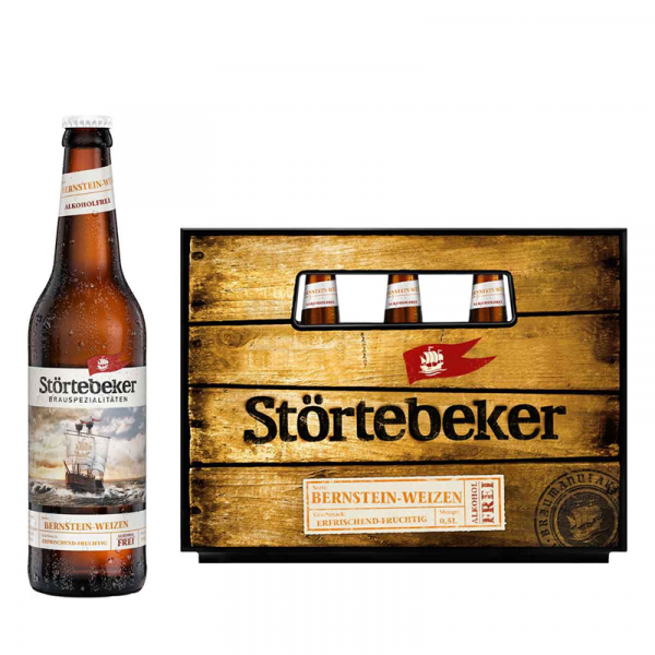 STÖRTEBEKER Bernstein Weizen alkoholfrei 20×0,5l