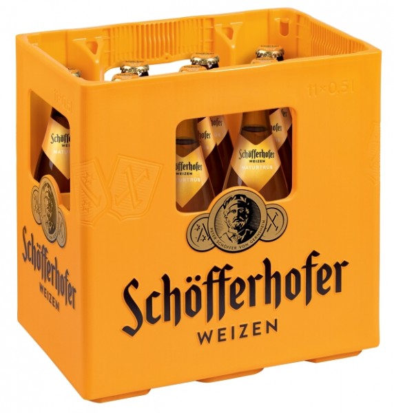 SCHÖFFERHOFER Weizen naturtrüb 11x0,5l (MEHRWEG)