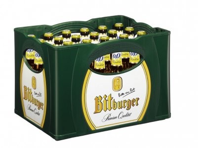 BITBURGER Radler 0,0% 24x0,33l 6er (MEHRWEG)