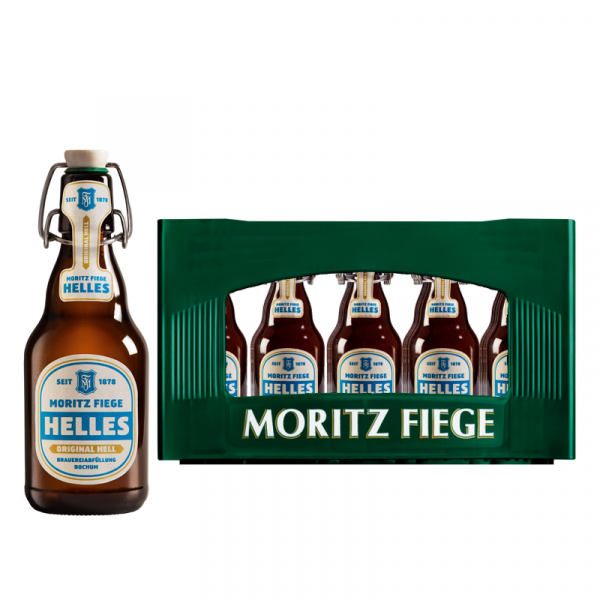 MORITZ FIEGE Helles 20×0,33l Bügel (MEHRWEG)