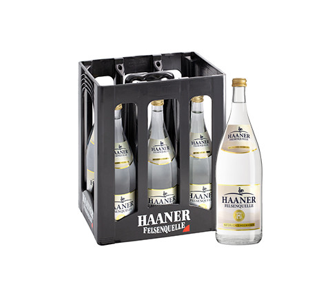 HAANER Felsenquelle Heilwasser 6x1l Glas (MEHRWEG)