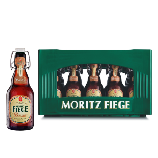 MORITZ FIEGE Bernstein 20×0,33l Bügel (MEHRWEG)