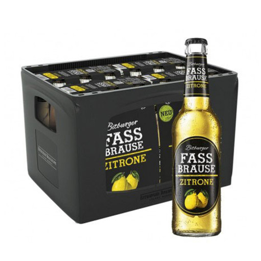 BITBURGER Fassbrause Zitrone 4x6x0,33l (MEHRWEG)