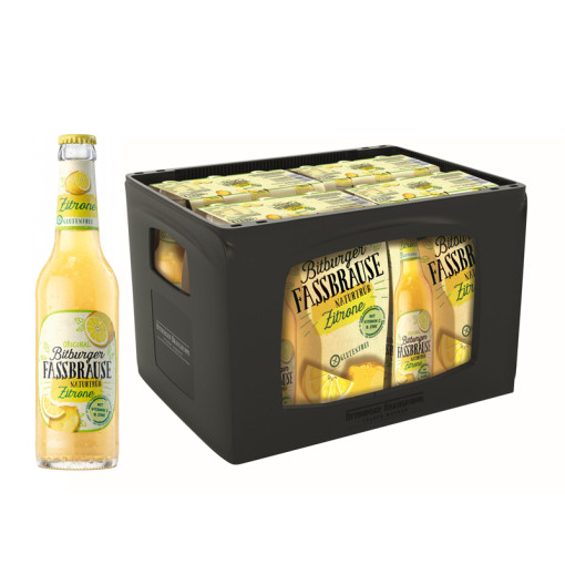 BITBURGER Fassbrause Zitrone naturtrüb glutenfrei 4x6x0,33l (MEHRWEG)